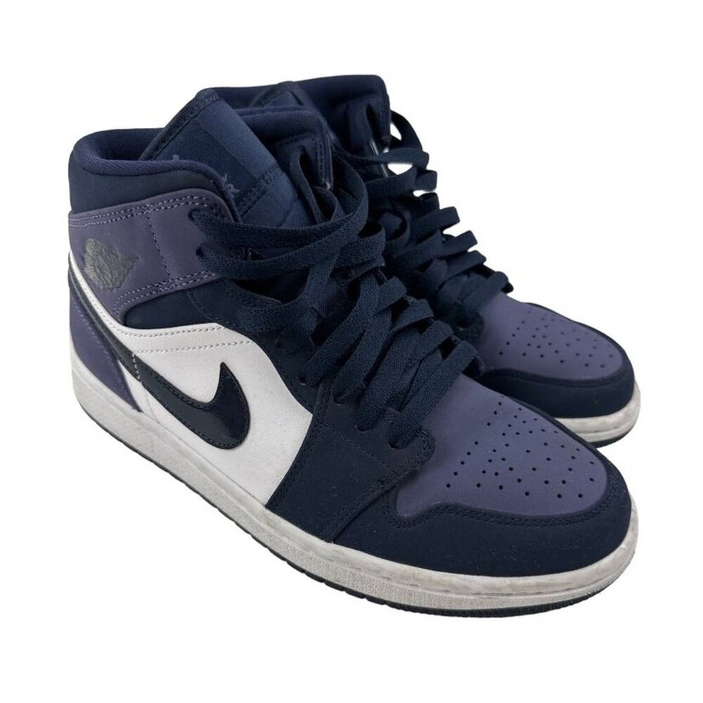 Nike - Air Jordan 1 Mid Sneakers in Blue & Black
